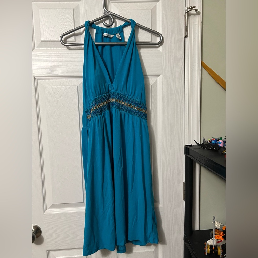 Derek Heart Blue Midi Dress